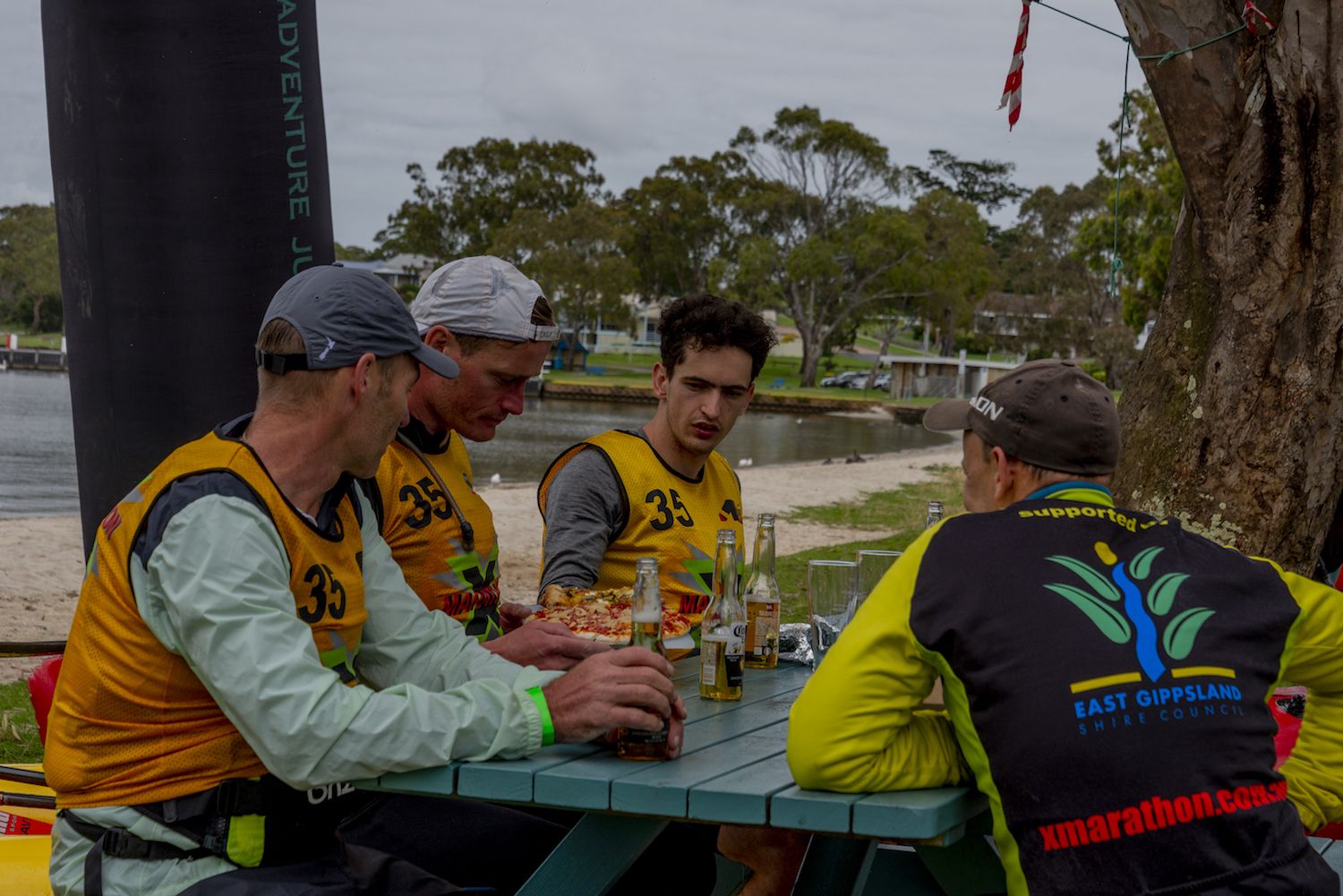 gold coast tigers chatting after the finish